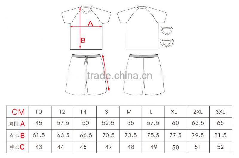 Custom USA Thai Quality Soccer Jersey 2015 China Manufacturer