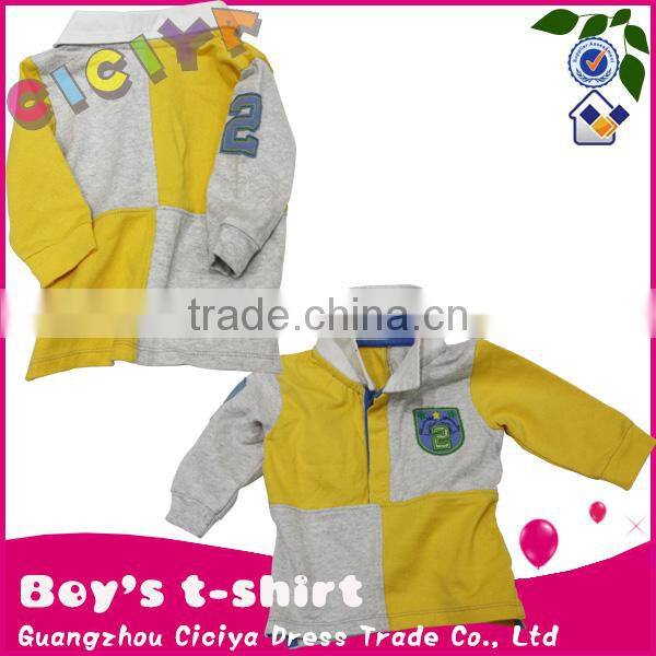 Stylish long sleeve polo baby boy tshirt