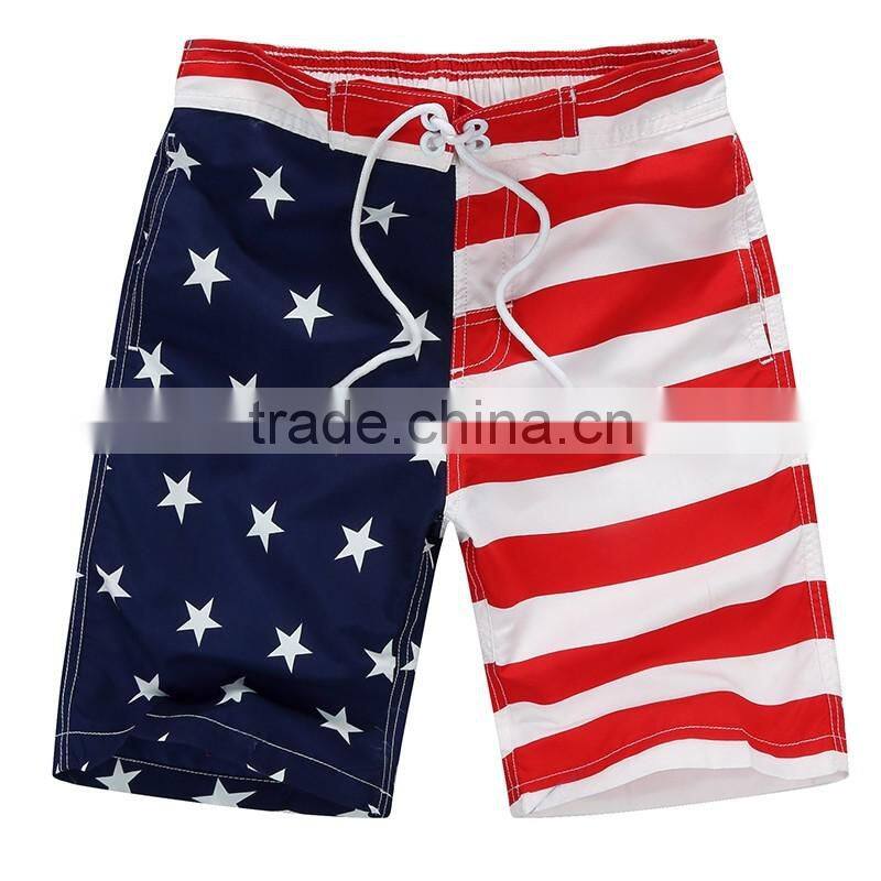 Boys summer quick dry beachwear family full printed shorts/bottoms
