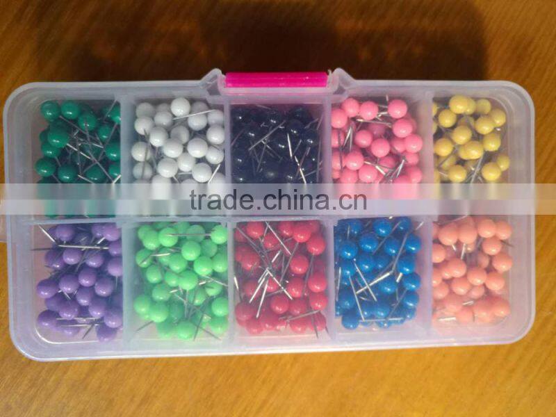 colorful 1/8 inch map push pin map tack each color 100pcs