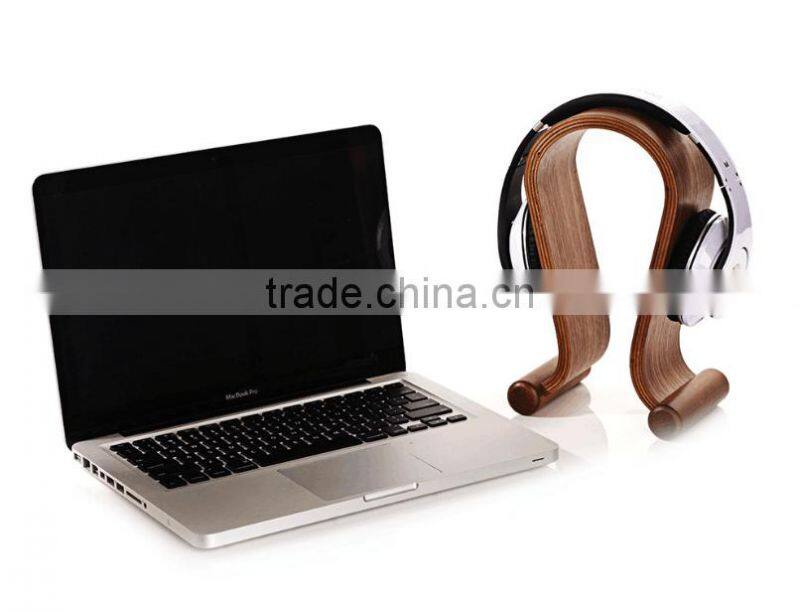 Wooden Headphone Holder Hanger Headset frame Stand headset holder support frame