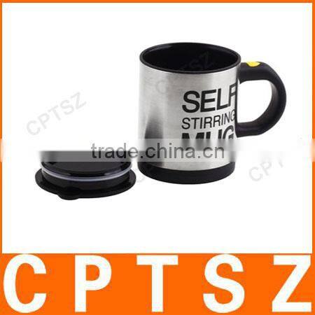 Hot Sale four color Auto Mixing Tea Cup Stainless Plain Lazy Self Stirring Mug Coffee Soup