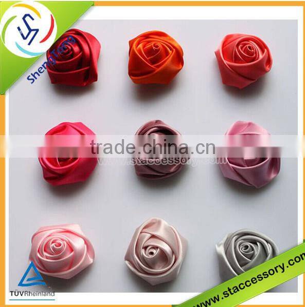All kinds of beautiful satin ribbon handmade flowers wholesale