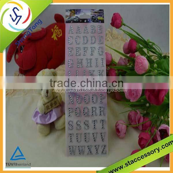 glitter letter stickers self-adhesive mirror letter stickers