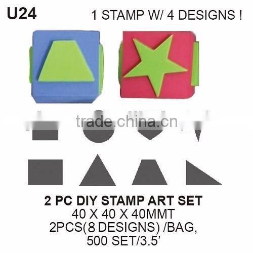 2pcs eva foam Geometry stamp