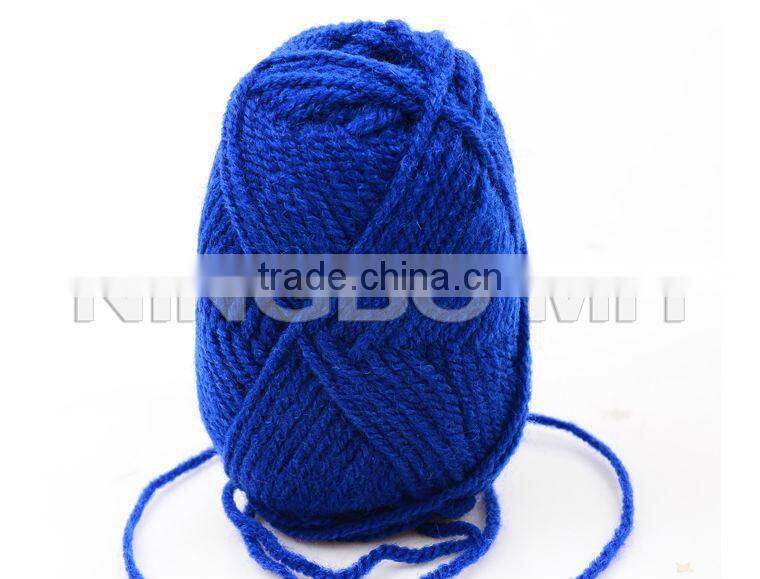 Wool and acrylic blended yarn