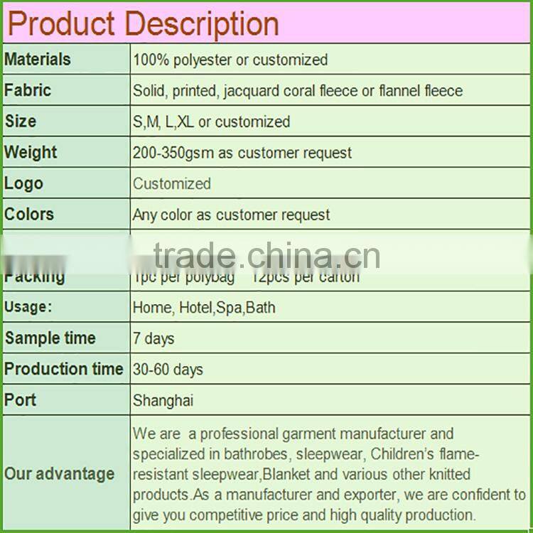 lovely high quality flannel fleece children pajamas with zipper and hood