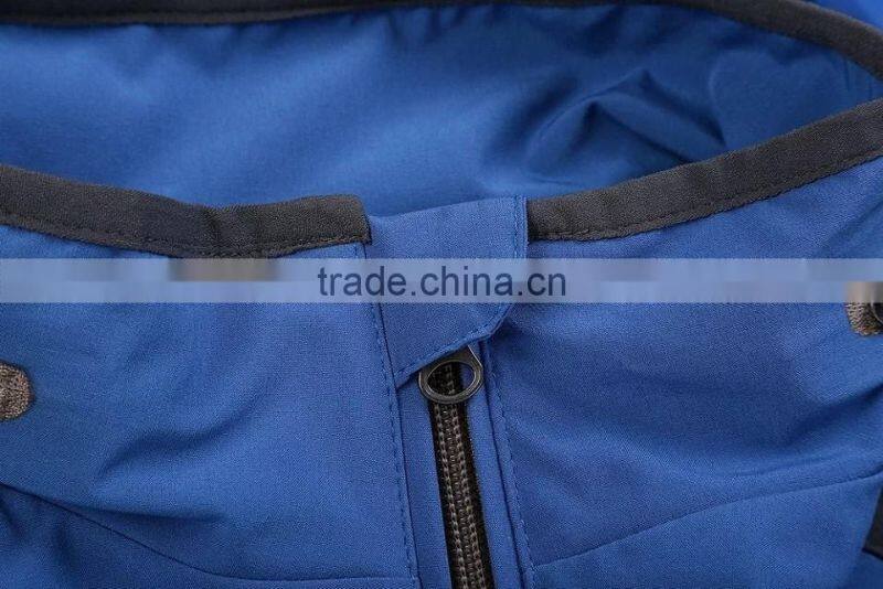 2017 NEW Water-Repellent Mens Blue Softshell Jacket