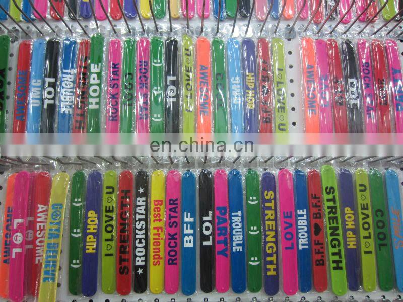 CG-BR044 Slap bracelet Promotional silicone slap bracelet