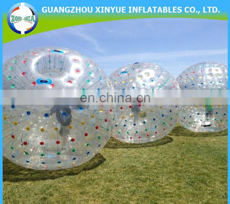 Good selling grass zorb ball, half inflatable zorb ball for sale