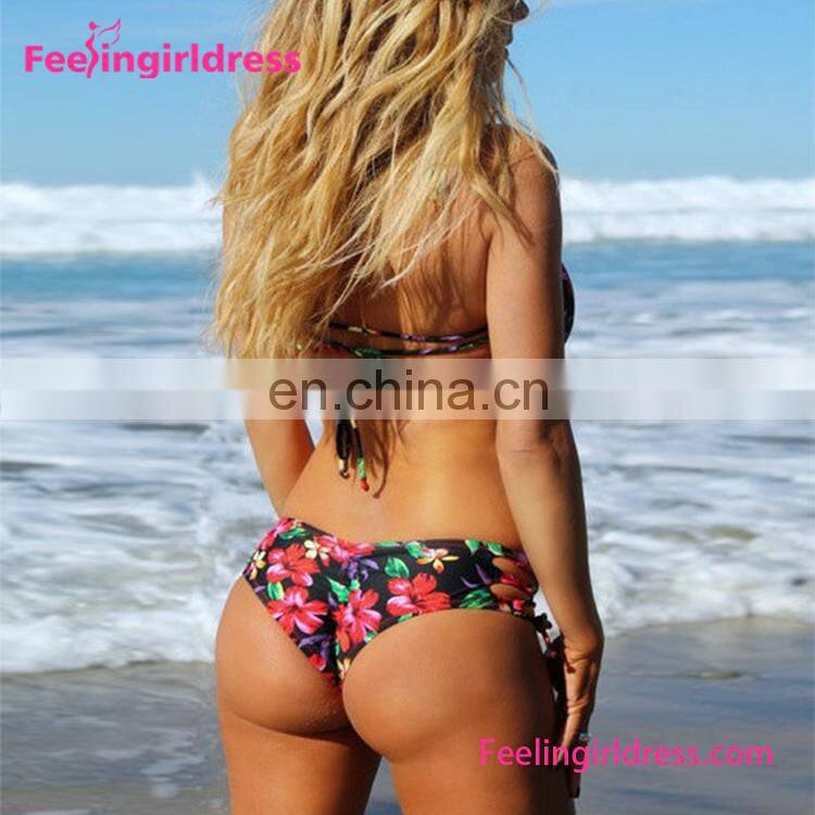 Wholesale Women Very Sexy Mature One Piece Print Bikini Swimwear