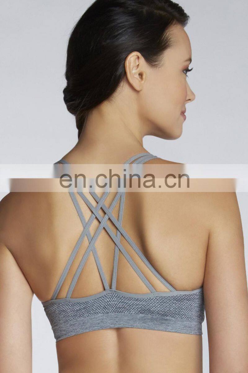 Women's High Impact Seamless Racerback Yoga Bra Fitness Bra#YB0001