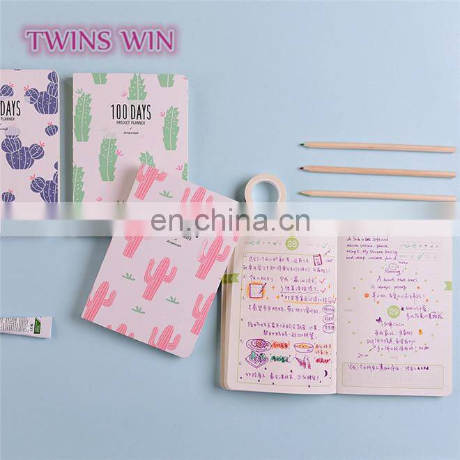 Australia New Design Simple Custom fancy stationery wholesale funny cactus design kraft paper covers notebook