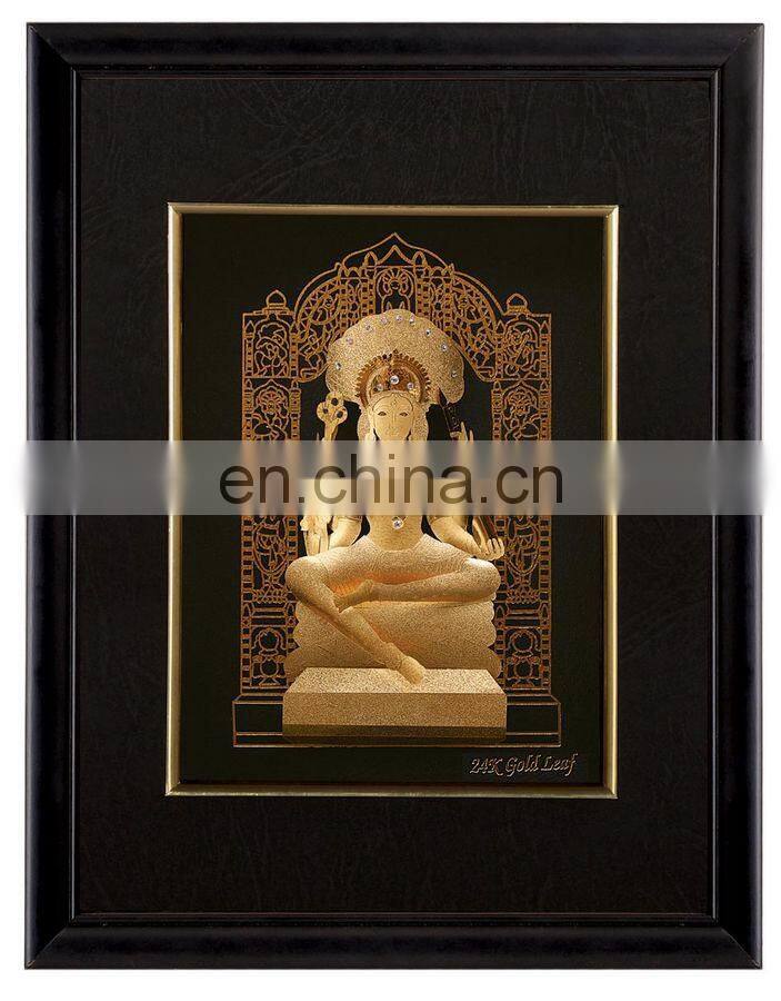 Best Promotional Gifts 24k Gold Picture Ship 3d Gold Foil Picture Pure Gold 999