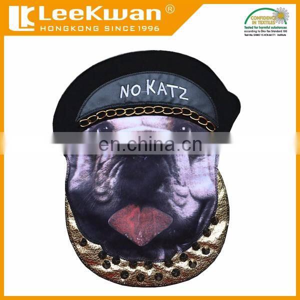 custom printed reflective embroidered dye sublimation patch