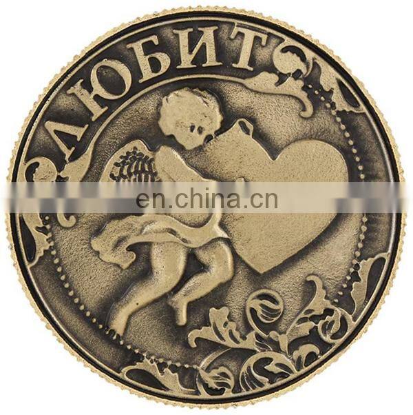 stupid cupid love engraved copper alloy metal coins cute angel hot selling kids souvenir coin gifts