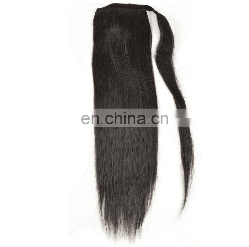Professional Excellent Quality Brazilian Curly Afro Kinky Straight Hair Drawstring Ponytail For Black Women
