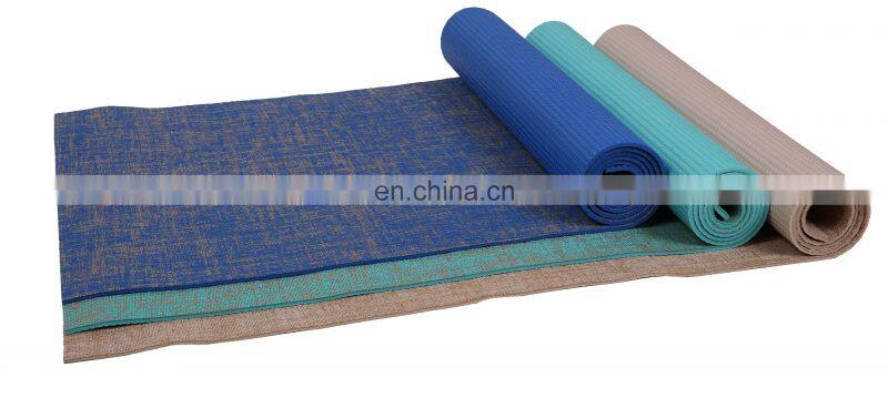 High quality nonslip custom print eco friendly suede natural rubber yoga mat