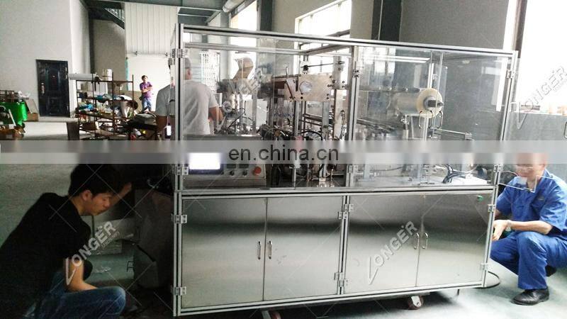 Soap Film Wrapping Box Perfume Cellophane Overwrapper Machine With Tear Tape