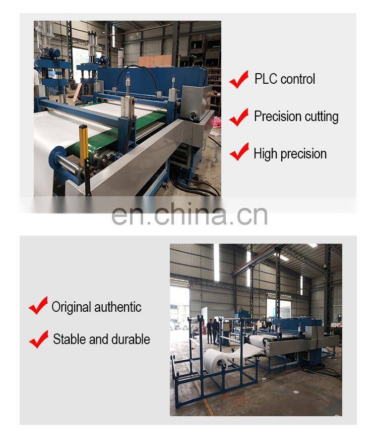 auto feeding epe foam cut hydraulic cutting machine
