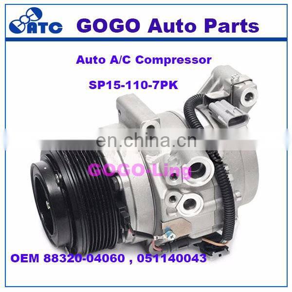 SP15 Auto A/C Compressor for Toy ota Tacoma OEM 88320-04060 , 051140043