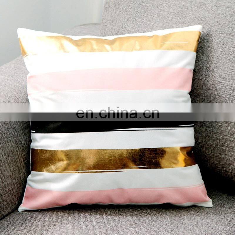 Hot stamping Home Decorative Throw Pillow Case Cushion Cover