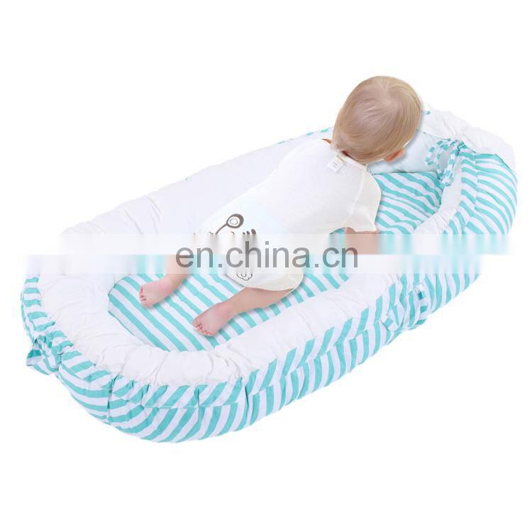 Baby Nest Crown Portable Super Soft Organic Cotton and Breathable Newborn Lounger