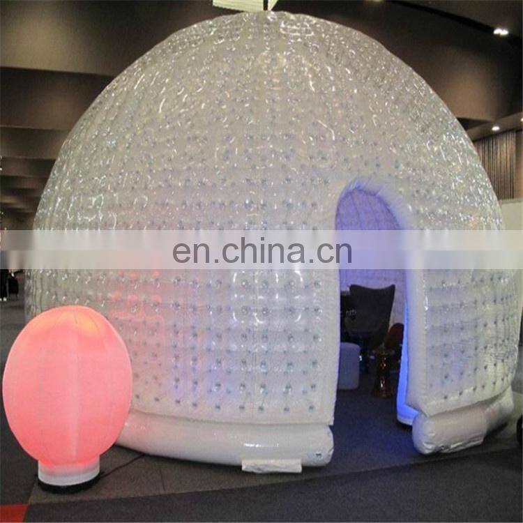 Best Quality  inflatable party dome/ cheap LED inflatable igloo dome tent for sale
