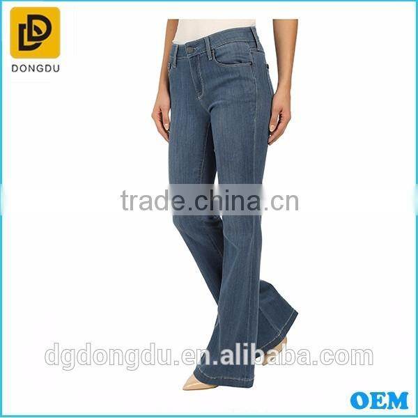 2016 Korean denim pants women top quality jeans for ladies flare jeans