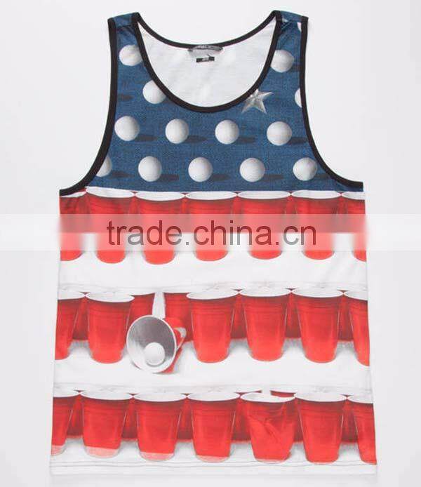 2016 Custom High Quality Print Tank Top