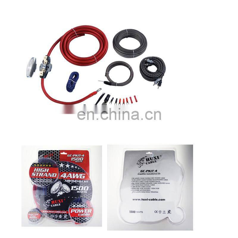 1500W Car Audio Wiring Amplifier Subwoofer Speaker Installation Kit 4GA