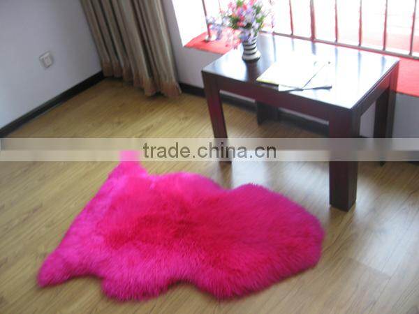 Natural Australian long hair sheepskin rug