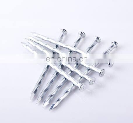 Twist shank Galvanized concrete nails