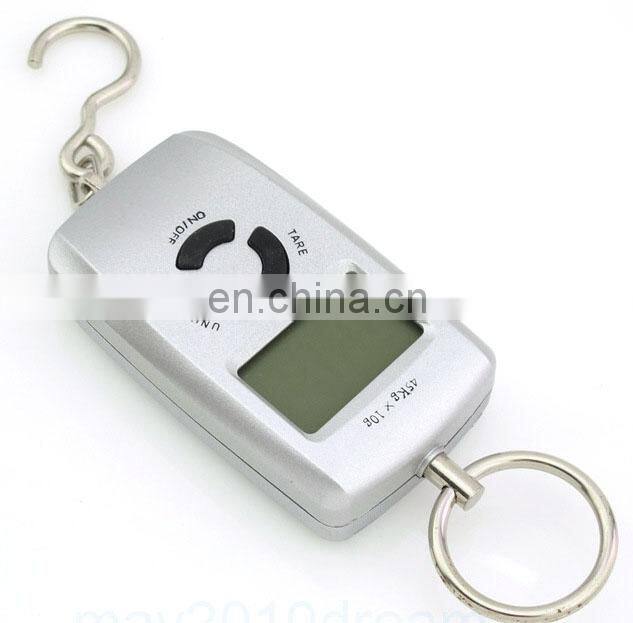 Digital Scale Electronic Fishing Hook Hanging Luggage Weighing Scales LCD 45Kg/10g