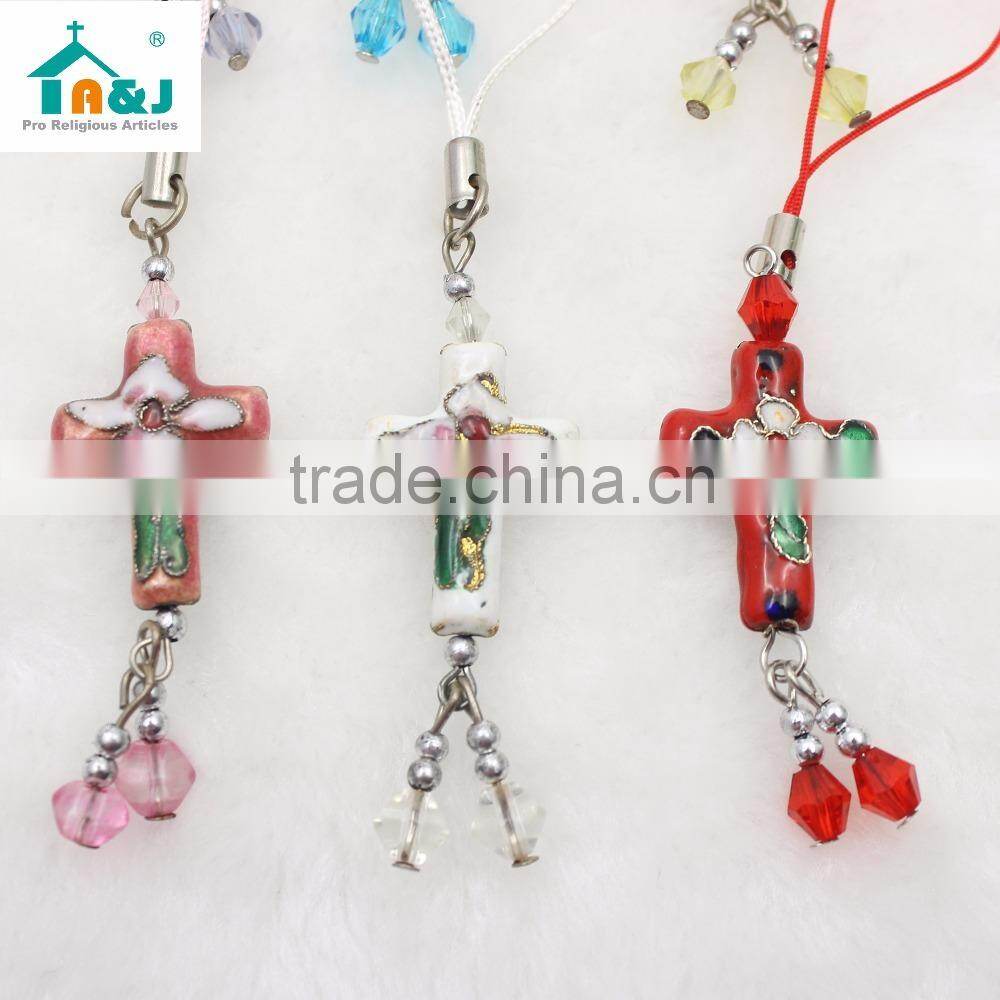 Cross Cell Phone Charm