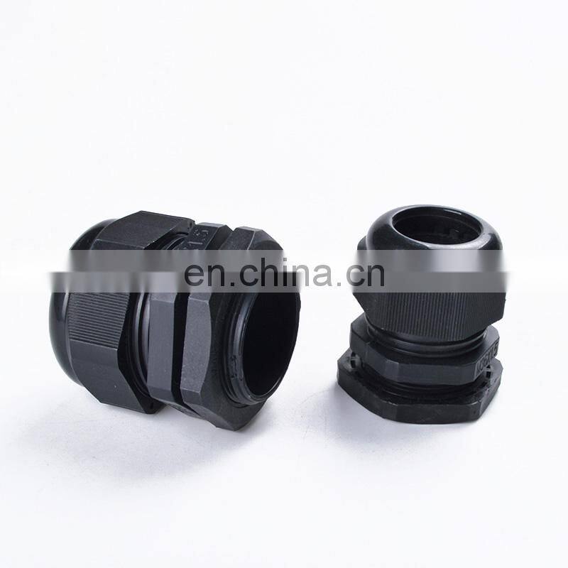 Nylon Cable Glands Waterproof Nylon Plastic Cable Wire White Black Glands Connector plastic Cable fixed head