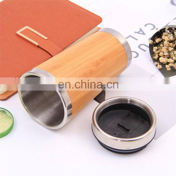Hot Sale Insulated Bamboo Stainless Steel Wine Tumbler Cup