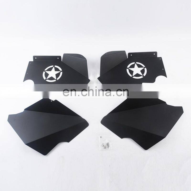 Aluminum alloy inner fender liner for Jeep Wrangler JL 18+ 4X4 accessory maiker manufacturer