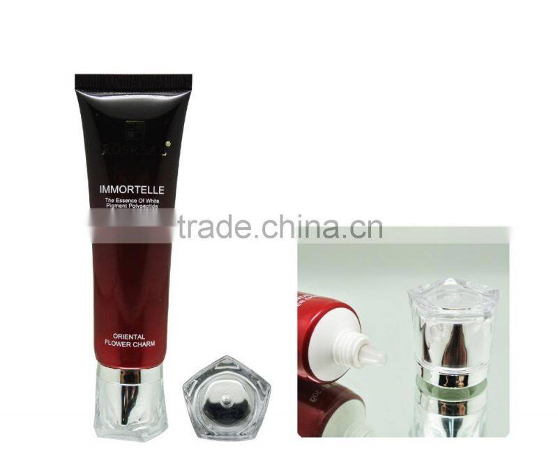 25mm Guangzhou plastic tube,cosmetic tube, cosmetic soft tubes acrylic tube caps acrylic tube flexible
