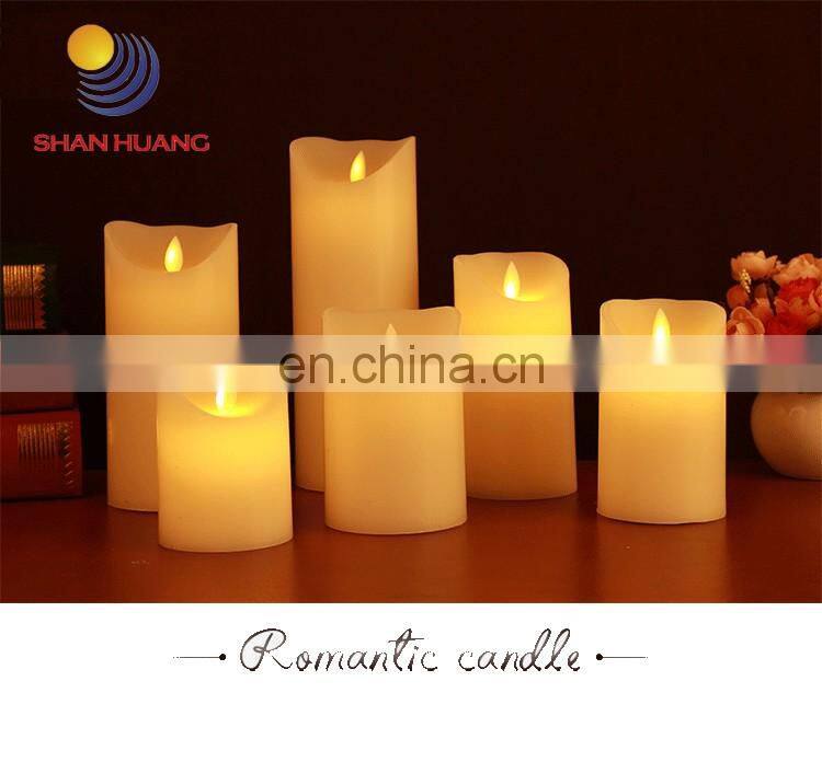 CE ROHS On/off Switch Flameless Home Decoration Parties Pillar Scented Candl LED Candle Set