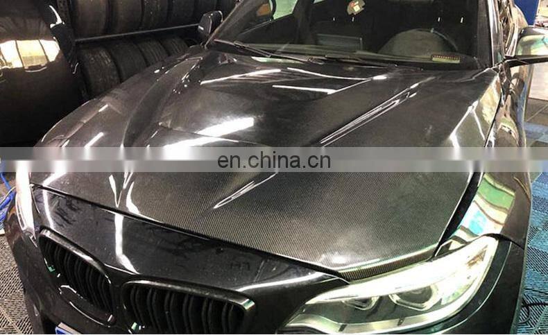 Runde Top Quality Hood For BMW F22 F23 F87 M2 2014-2018 Carbon Fiber Hood Engine Cover