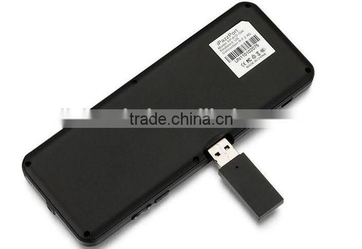 iPazzPort portable 2.4G mini wireless keyboard with touch pad russian keyboard for laptop