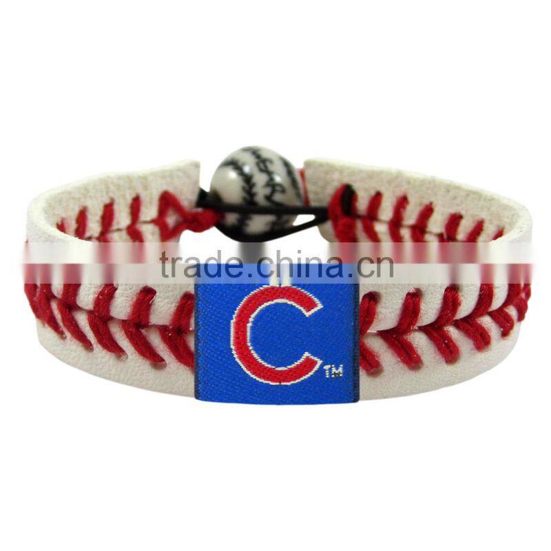L.A angels of Anaheim Leather Sports bracelet Handwork Bracelet