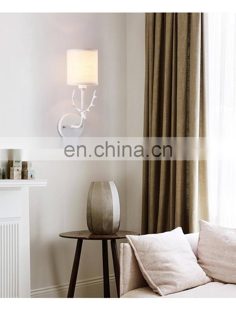 Aolier lighting lamp Modern Simplicity Bedroom Ideas Deer Head Kids TV Background Wall Living Room Wall Light