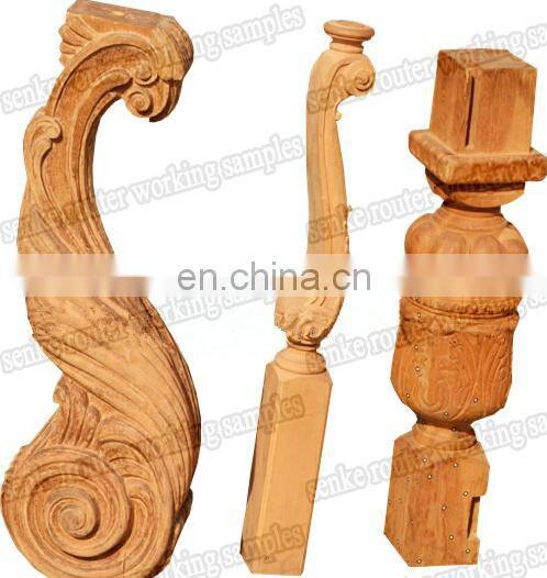 8 heads 4 axis wood rotary engraving machine wood stair 4 axis wood cnc router machine