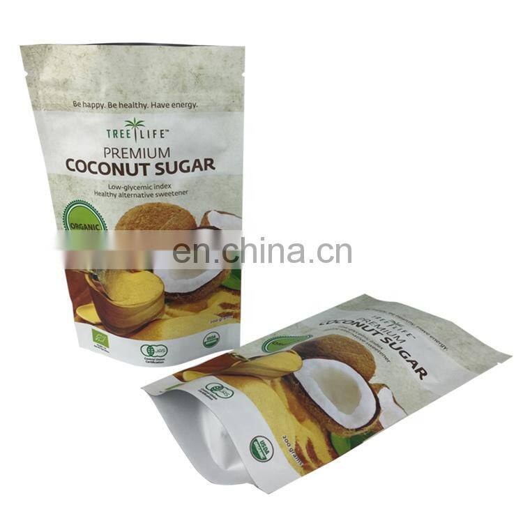 High quality stand up zipper pouch aluminium foil plastic zipper bag for wholesale