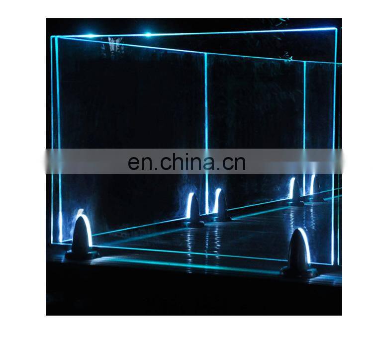 Decorative Wall Paritition Lighting LED Glass Display