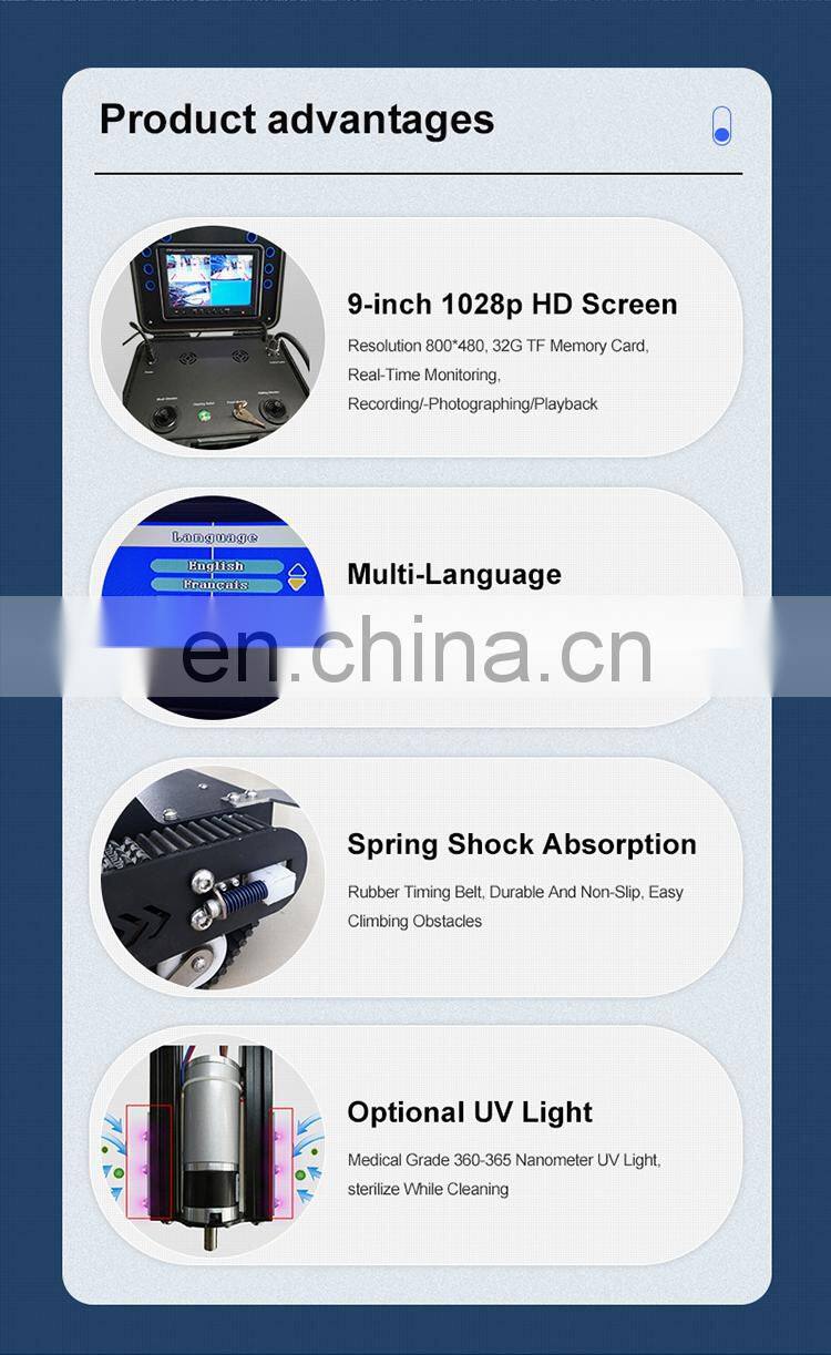 rotary brush air duct cleaner ventilation duct cleaning robot