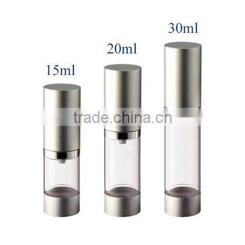Hot selling 20ml Aluminum plastic airless bottle for cosmetic