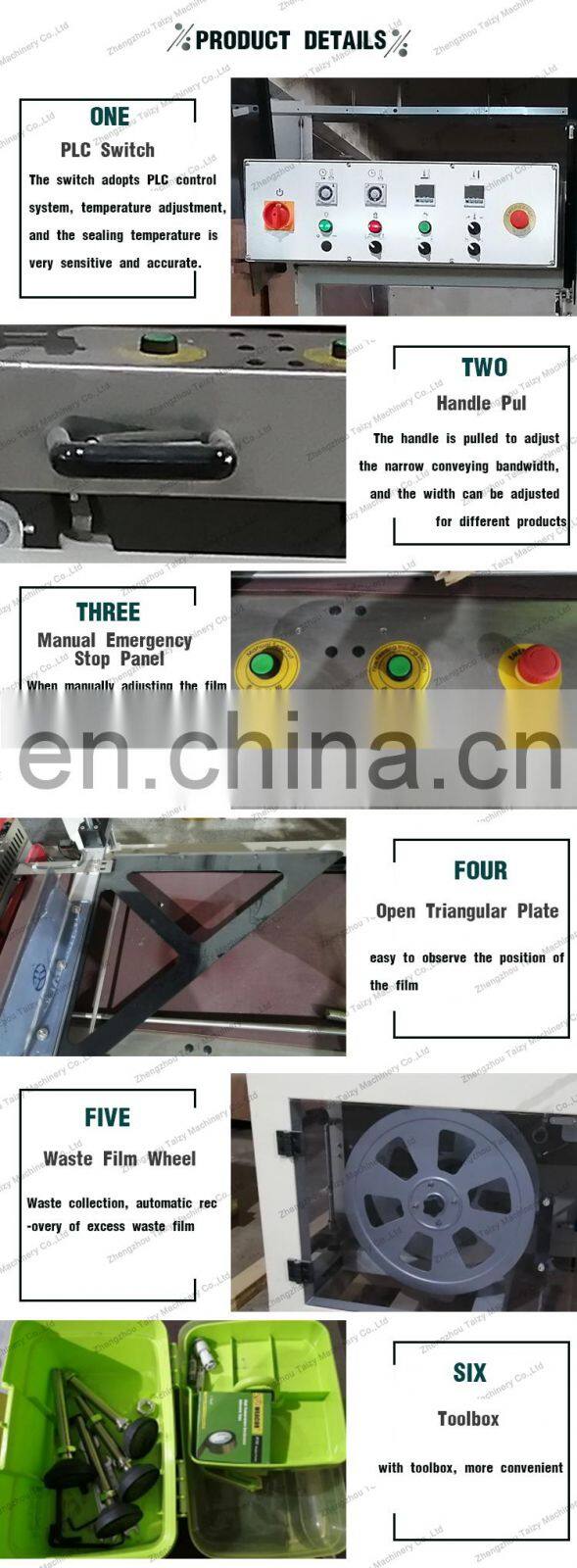 Automatic express gift box book film sealing and shrinking machine